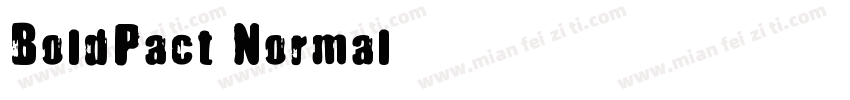 BoldPact Normal字体转换